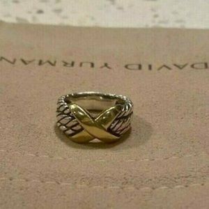 David Yurman Crossover X 14K Ring Size 5